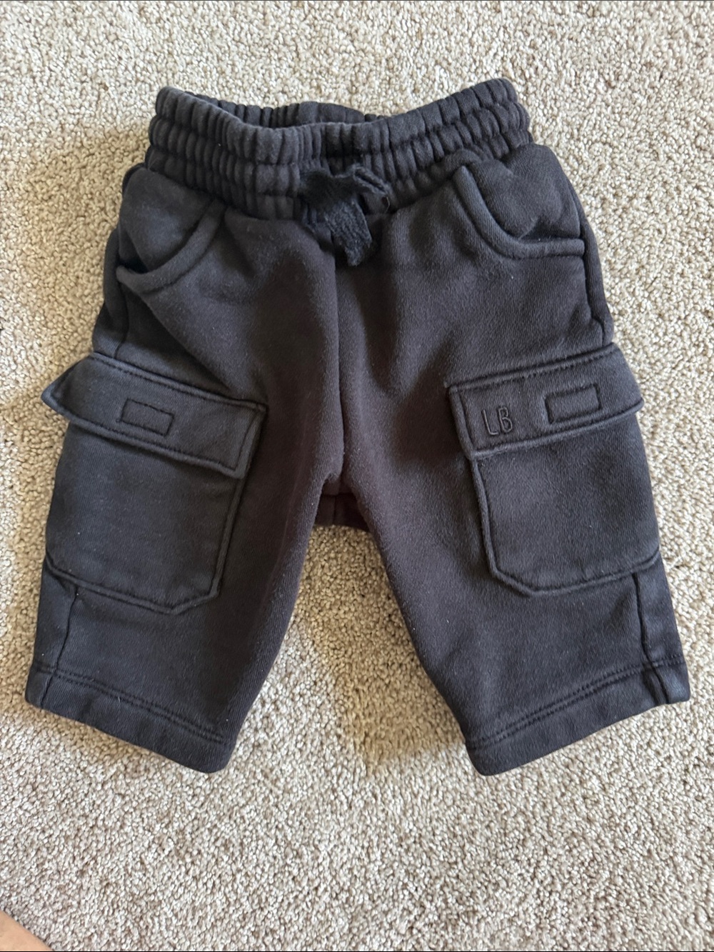 Little Bipsy Kids Black Cargo wide leg Sweatpants
